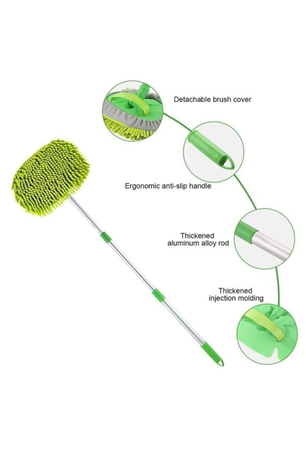 Mikrofiber bezli Mop Yer Ve Duvar Silme Kendinden S?kmal? Yedek Bezli Paspas Mop-Yedek Bez Hediyeli