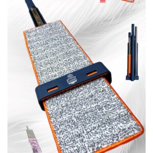 Katlanabilir ve Tekerlekli Mop Seti ? 130 cm Uzun Sapl?, Yedek Mop Ba?l?kl?, Pratik Temizlik Mop Set